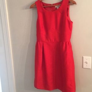J Crew Red Allie Dress Size 6